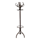Vintage curved wooden parrot coat rack