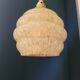 Yellow glass lamp from Clichy