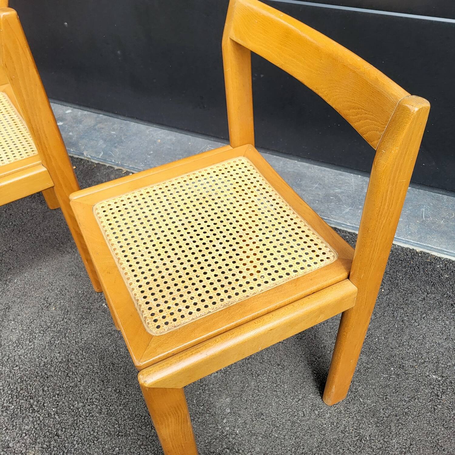 Italian caned chairs