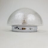 Ceiling light bubble glass and chrome