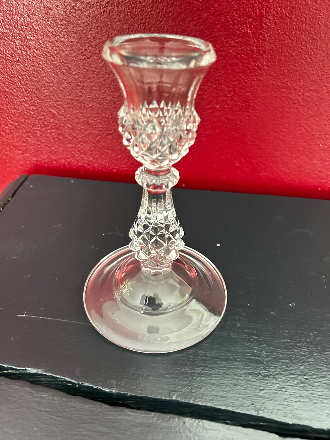 Crystal candle holder