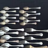 Christofle 37-piece cutlery set, Filet violon model