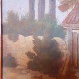 Oil on orientalist panel mid-19th century