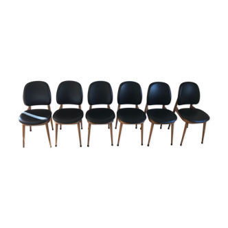 Lot of 6 chairs Baumann model pegasus