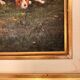 Oil Painting on Wood Panel with Golden Frame, English Hunting Dog