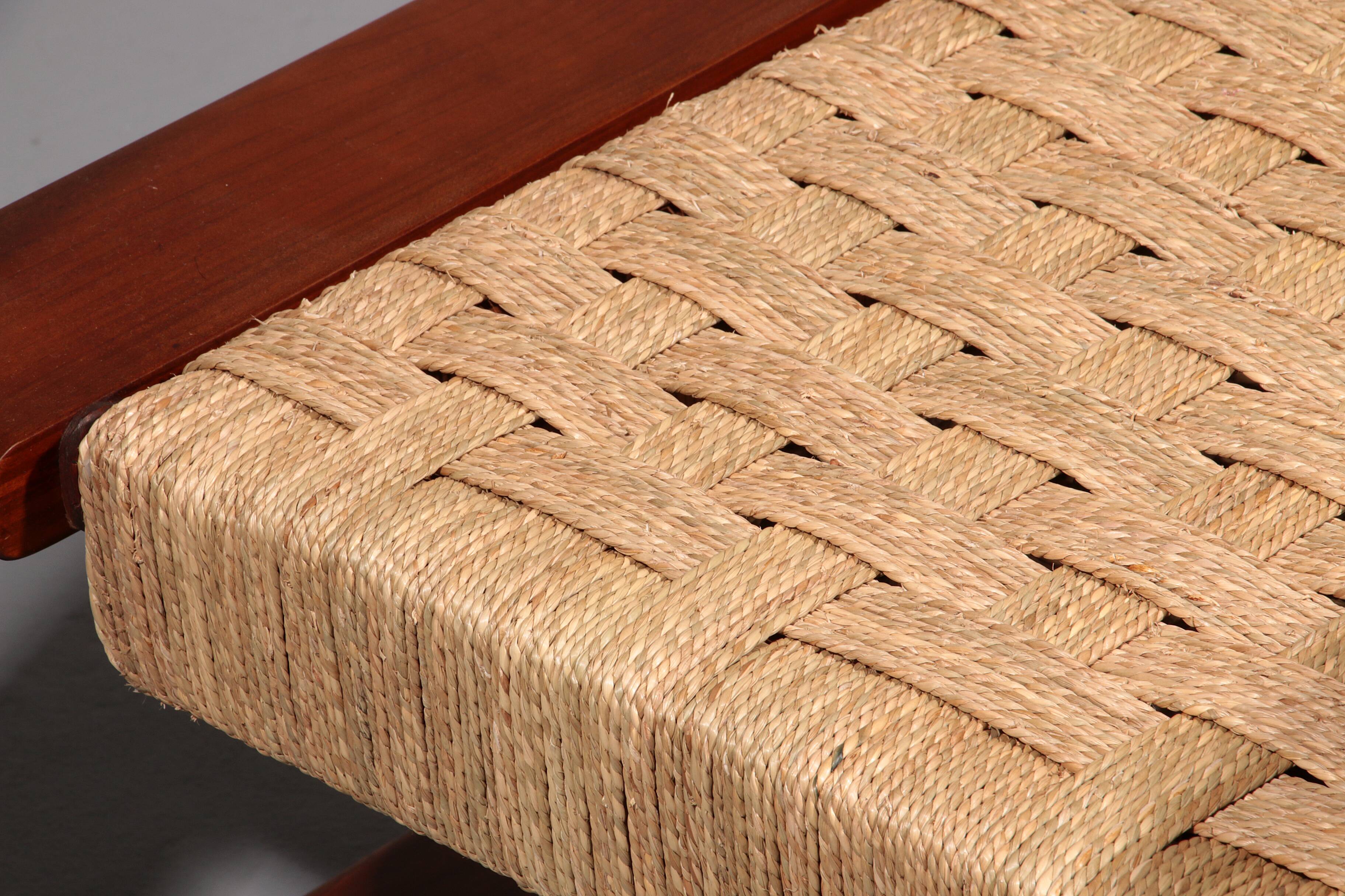 An exceptionally rare mahogany recliner crafted in Italy during the 1950s"