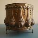 brass cache pot antique decorative planter flower pot