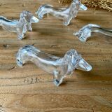 Set of 4 plastic dog knife holders