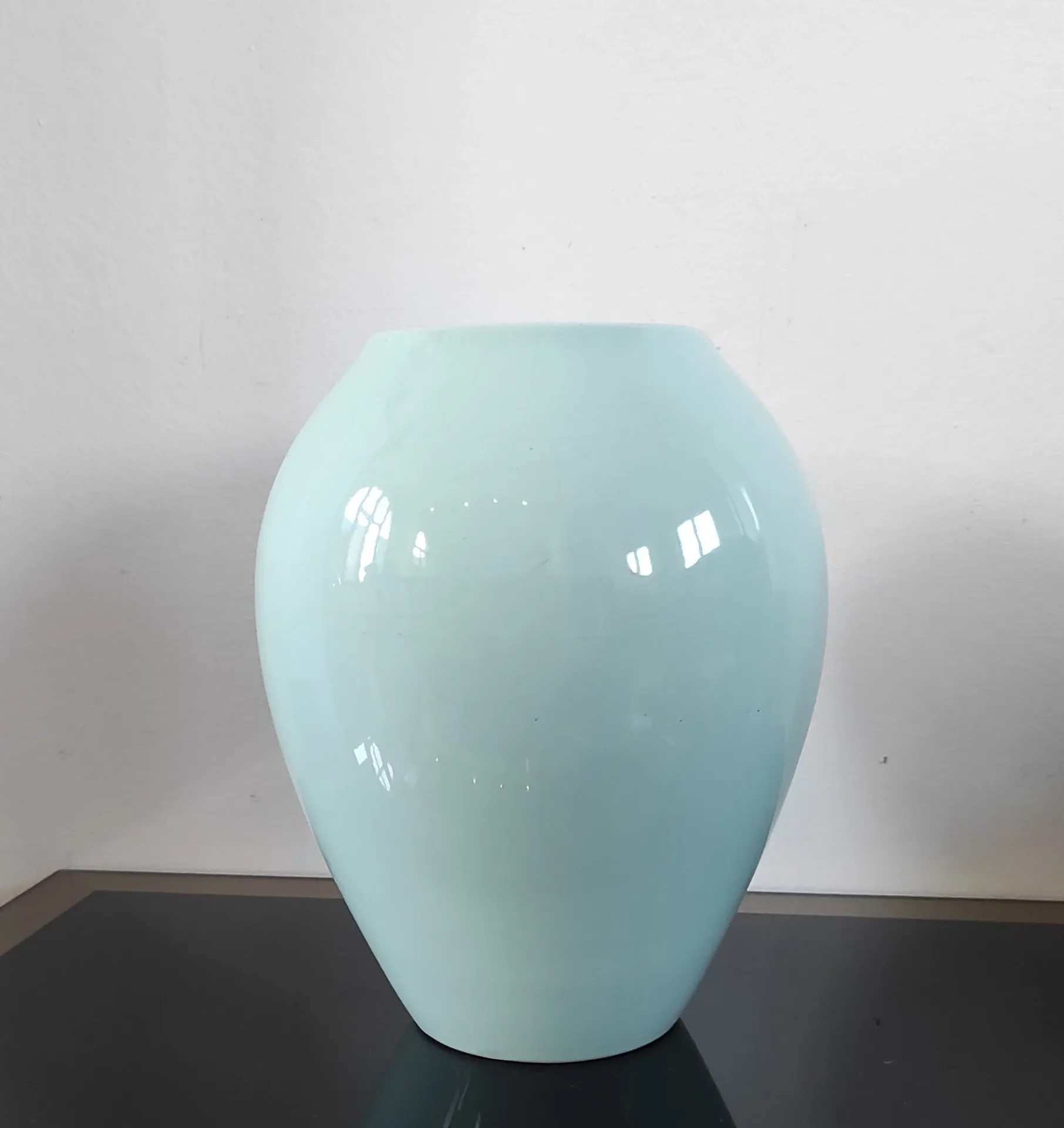 Vintage glazed ceramic vase
