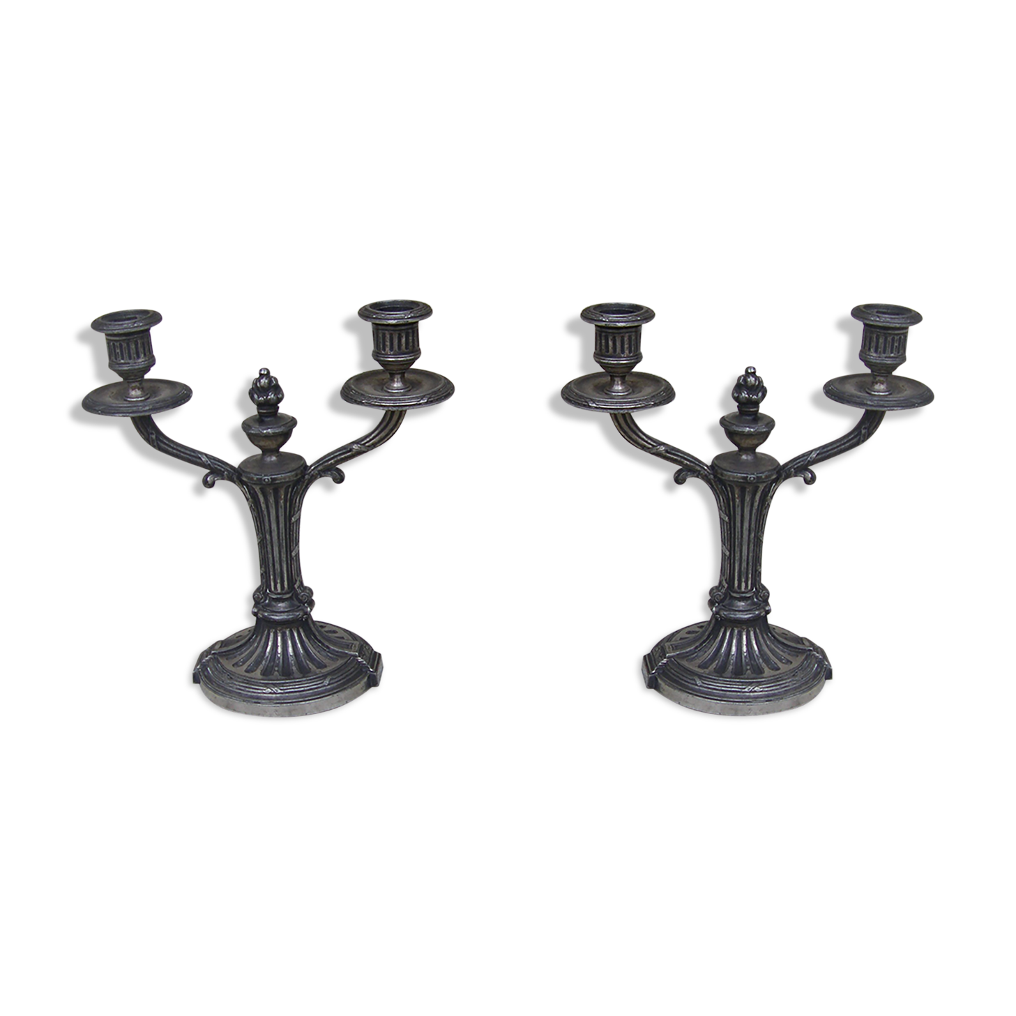 Pair of ancient candlesticks