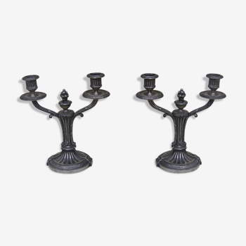 Pair of ancient candlesticks