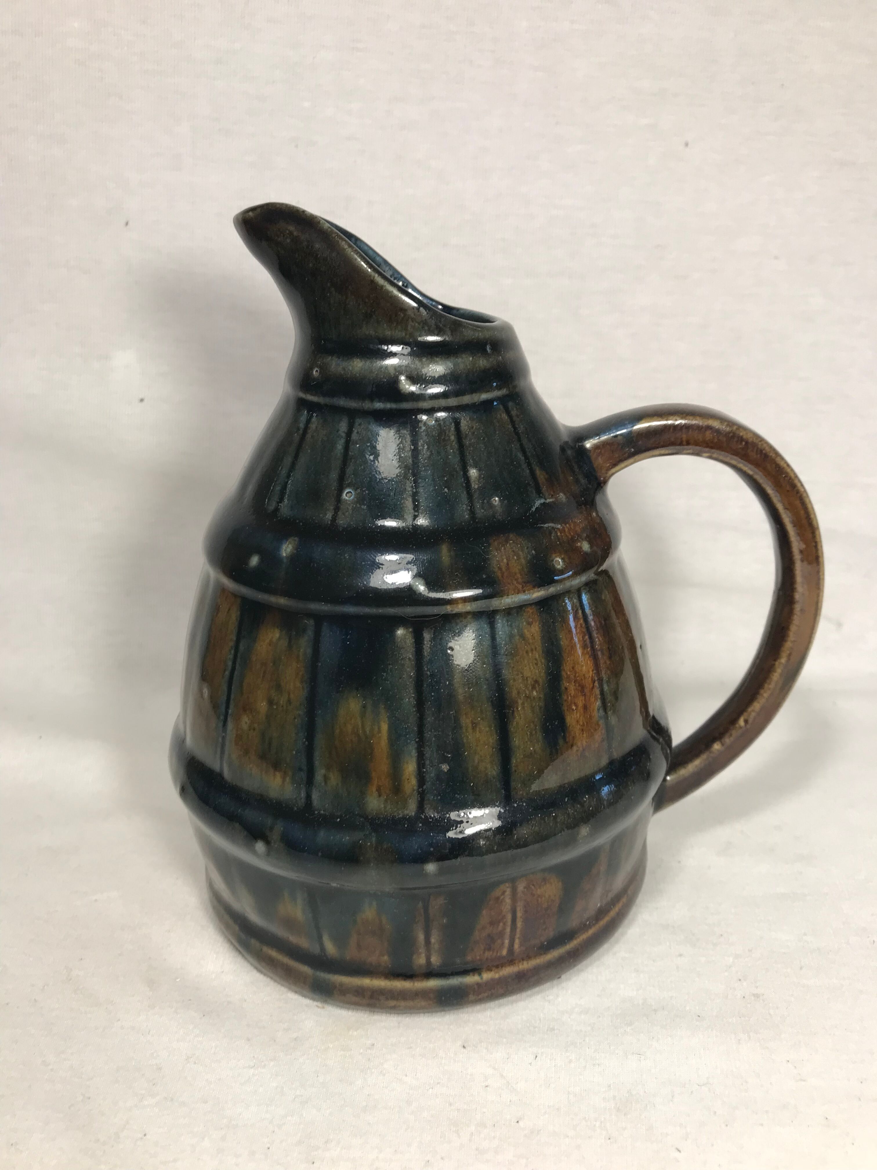 Pitcher Digoin 66 France vintage ceramic