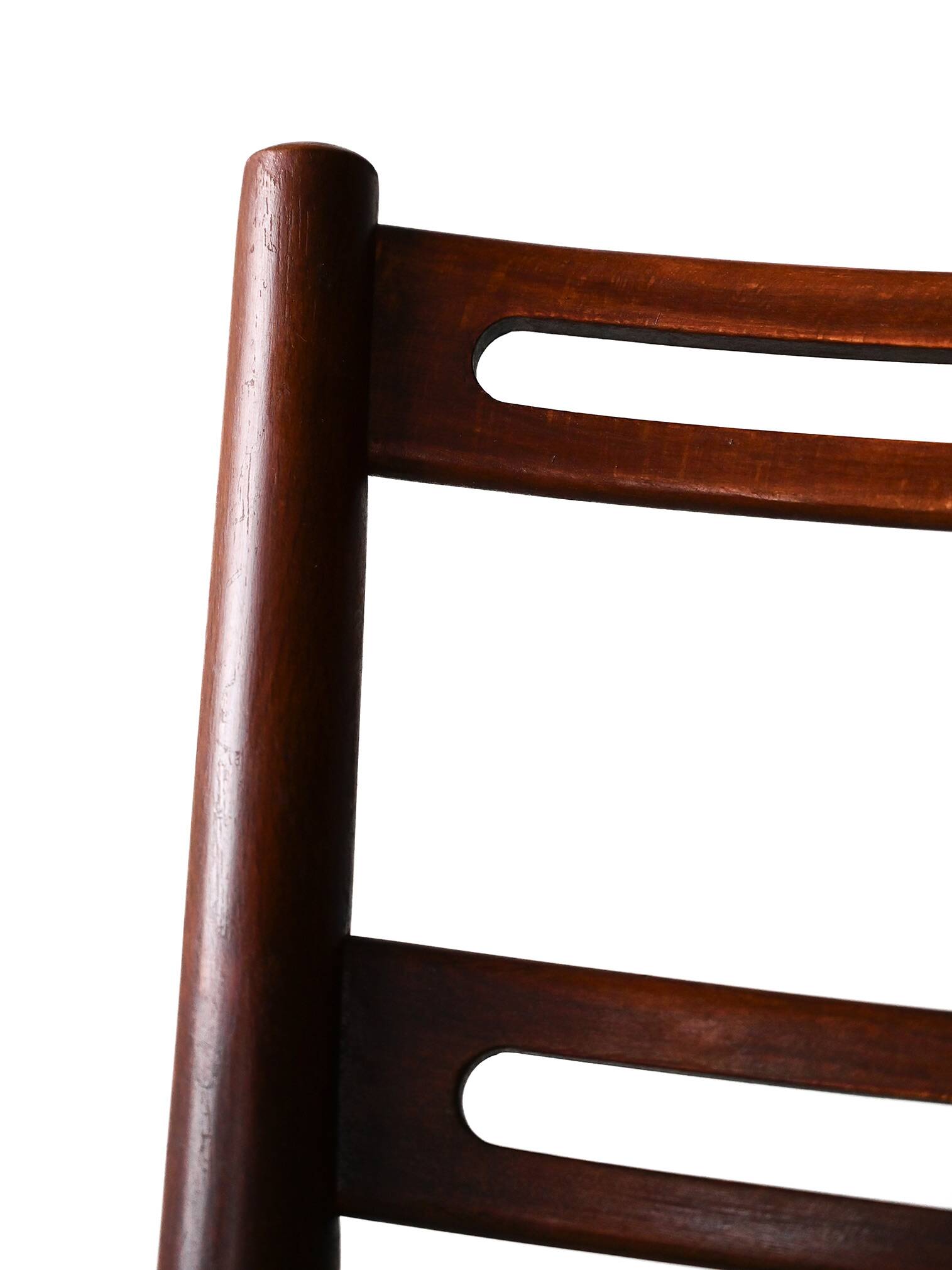Scandinavian chairs in wood and leather