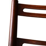 Scandinavian chairs in wood and leather