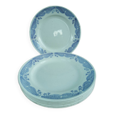 Set of 6 Roselys Plates