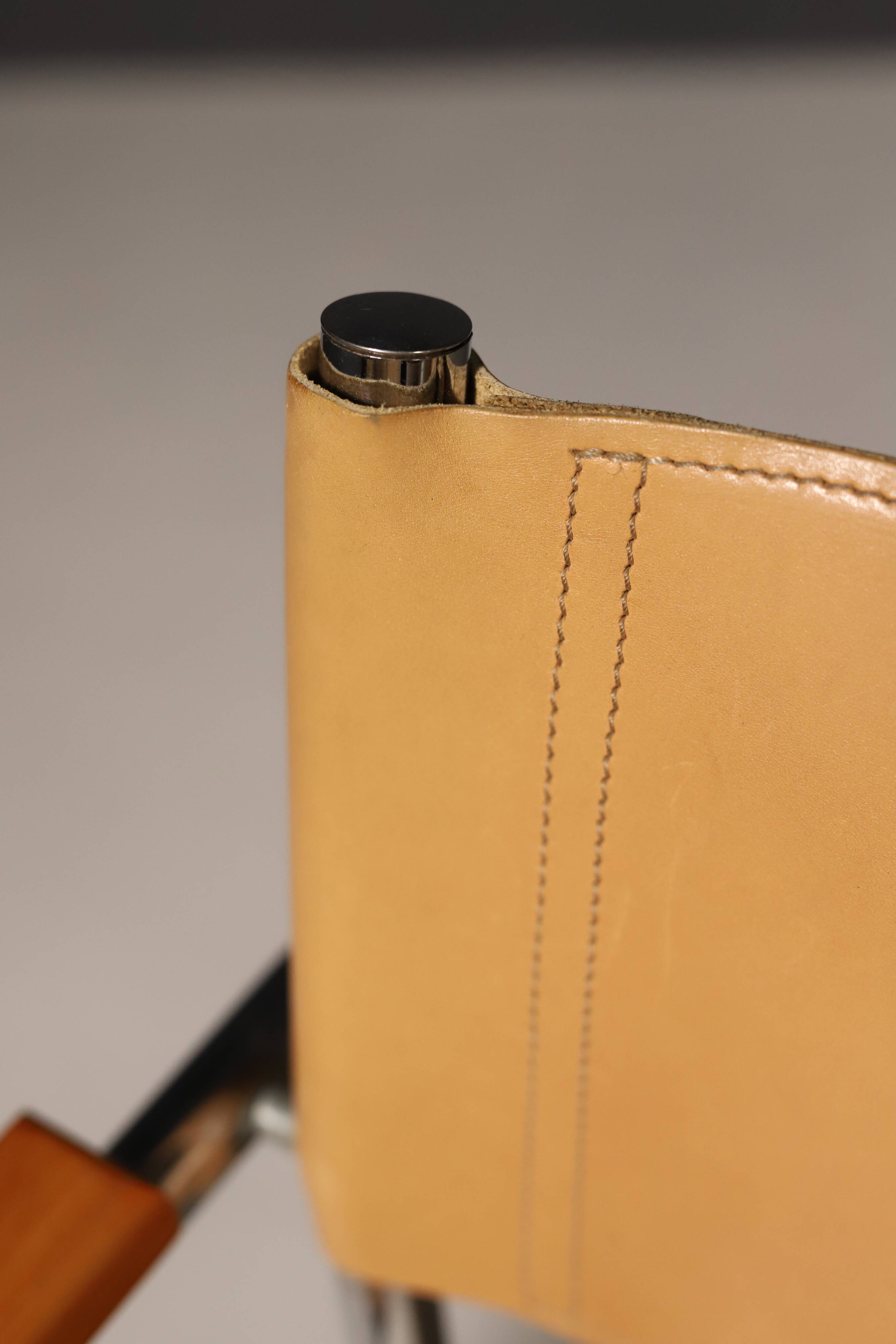 Pair of Cantilever Tubular Steel Armchairs MG5 Grassi style 1970´s