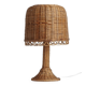 Grand lampadaire en rotin naturel