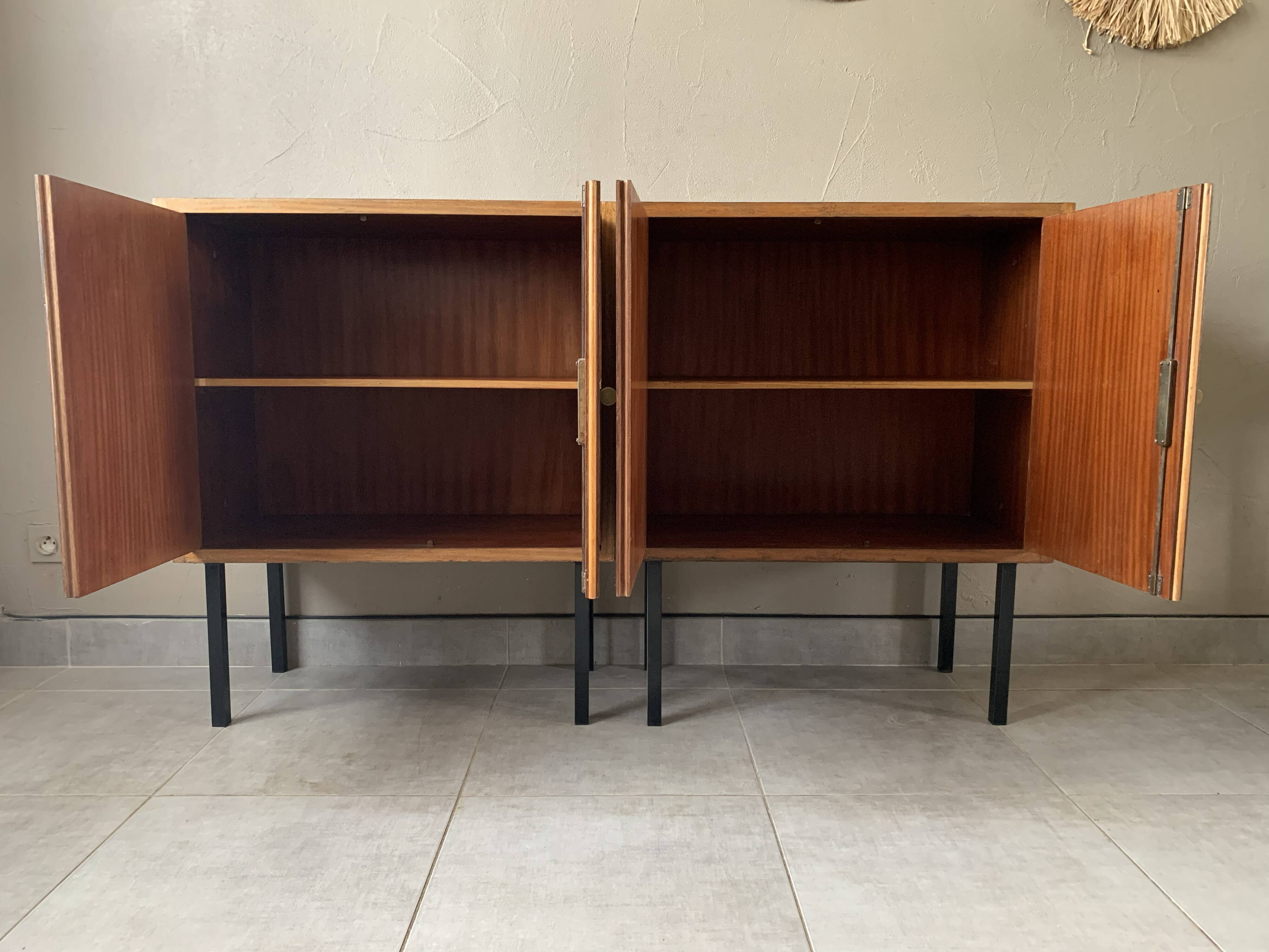 Vintage Scandinavian sideboard 2 modules in oak, 1960s