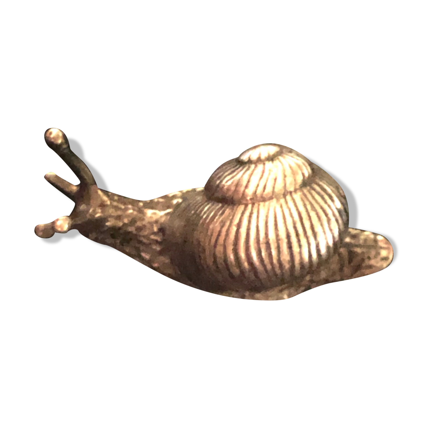 Small solid silver snail