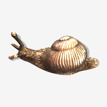 Small solid silver snail