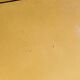 Petit table de cuisine en formica jaune vintage 1960