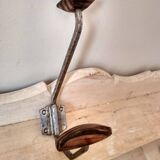 Old coat rack in metal and wood