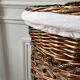 Pair of 60s rattan storage baskets