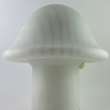 White glass Peill and Putzler mushroom table lamp XL