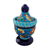 Small round pot / mustard pot Longwy