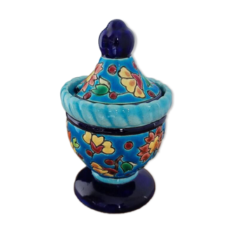 Small round pot / mustard pot Longwy