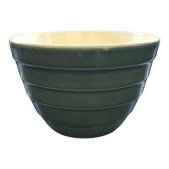 Olive green salad bowl