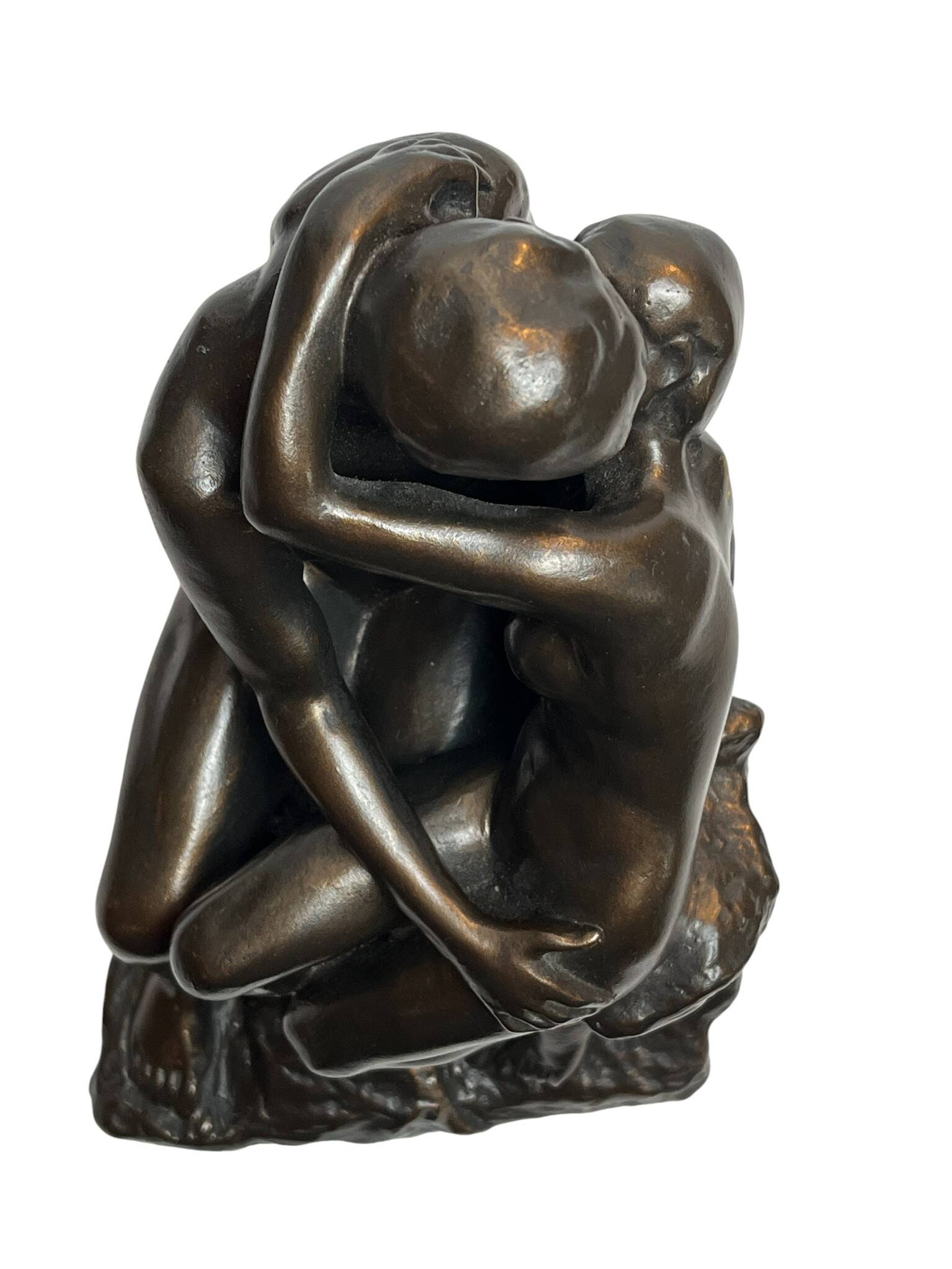 Rodin (d’après), reproduction sculpture Le Baiser XXème