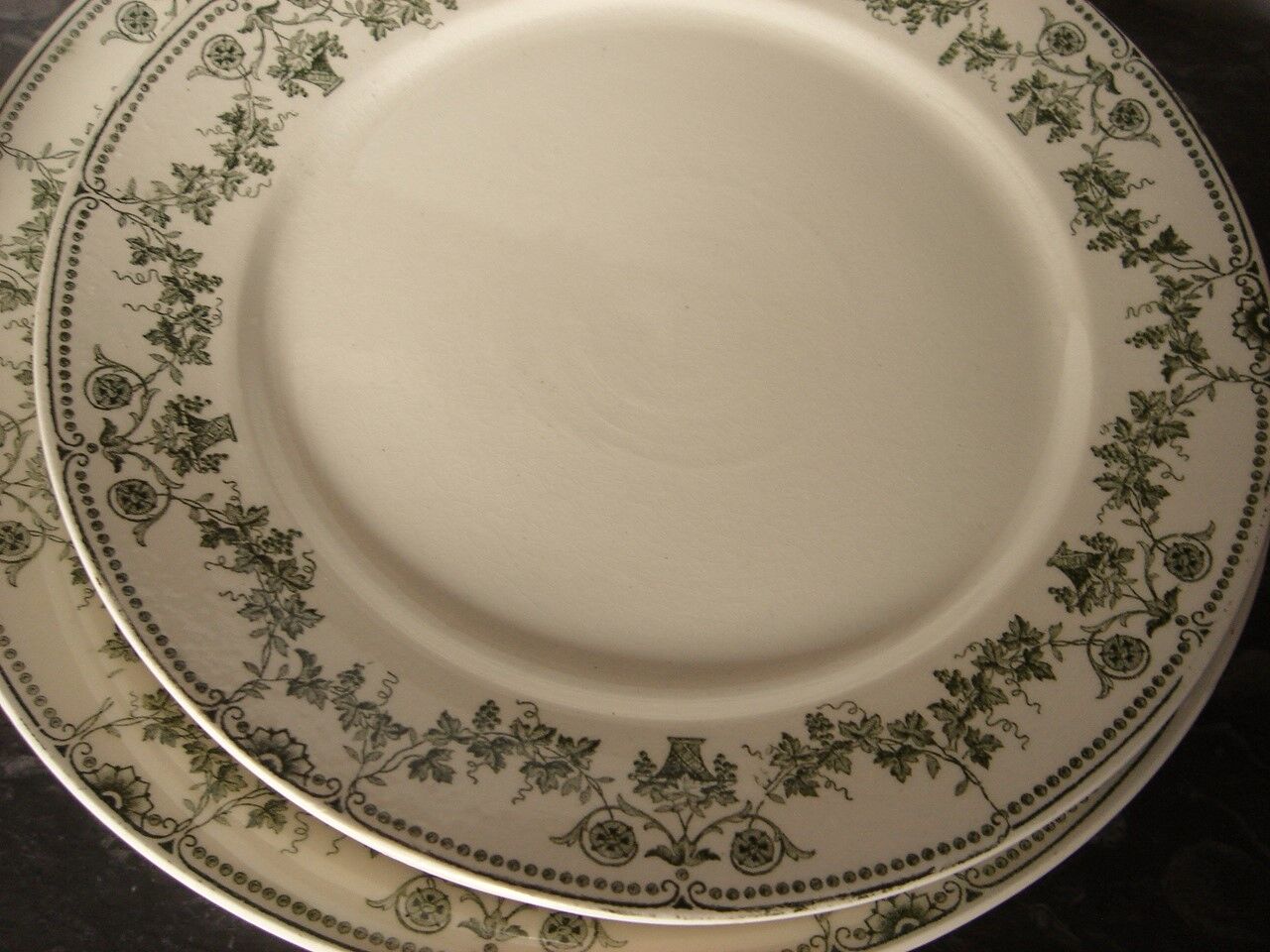 Set dish badonviller collection champagne green