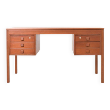 Bureau en teck danois des années 1960 de Domino Møbler.