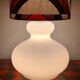 Opaline table lamp lampshade vintage fabric