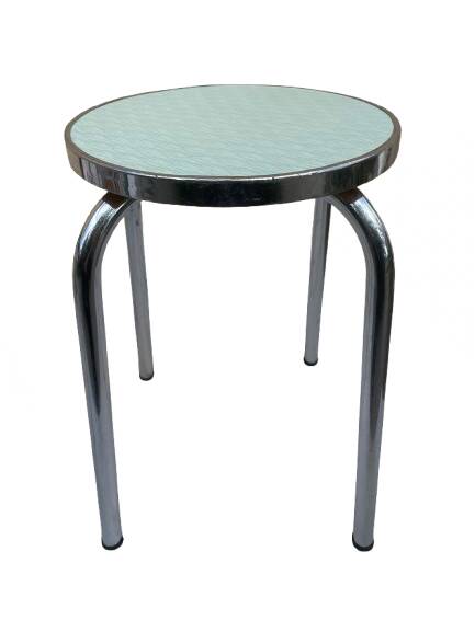 Formica and metal stool