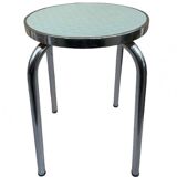 Formica and metal stool