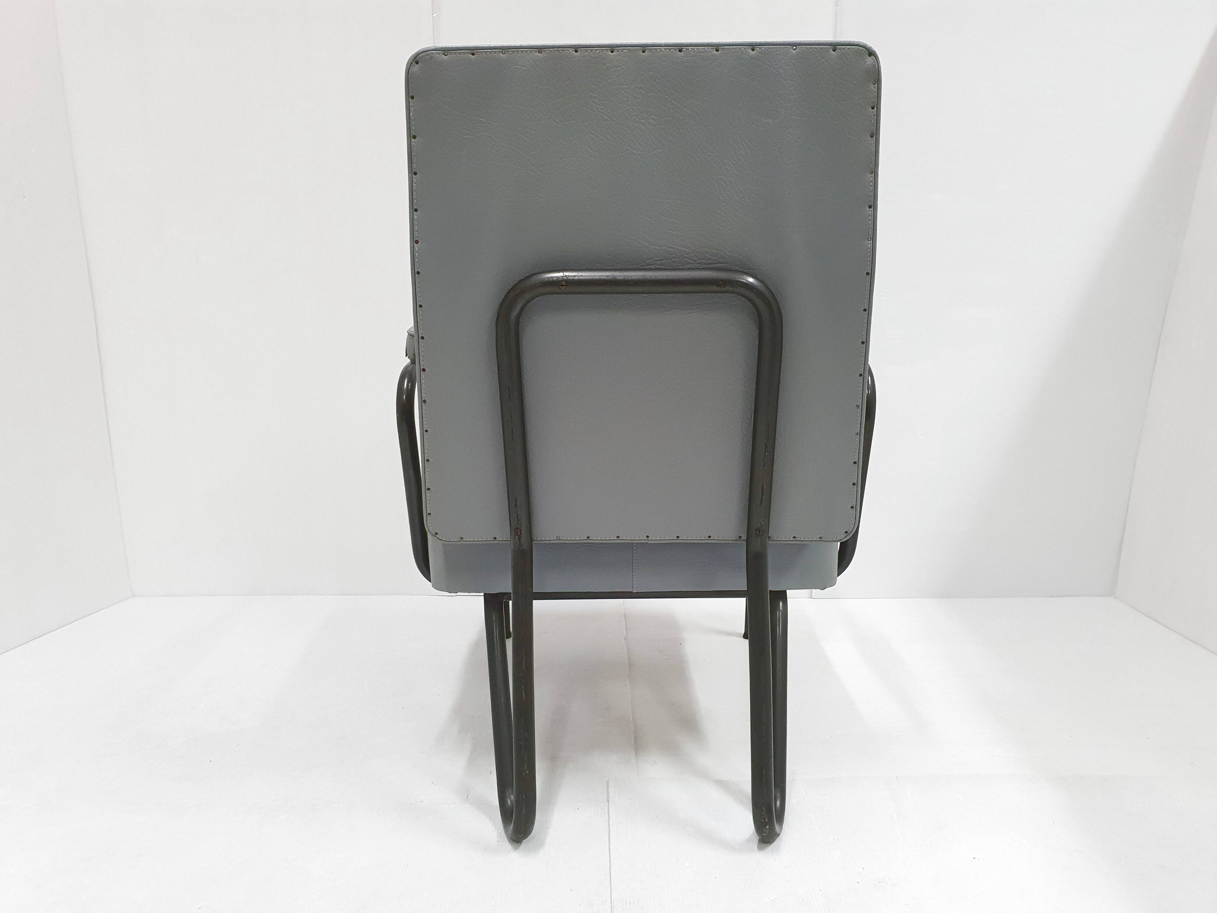 Fauteuil Picardie de Jacques Hitier pour Tubauto, 1950