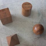 Metaforma coffee table in wood and glass top