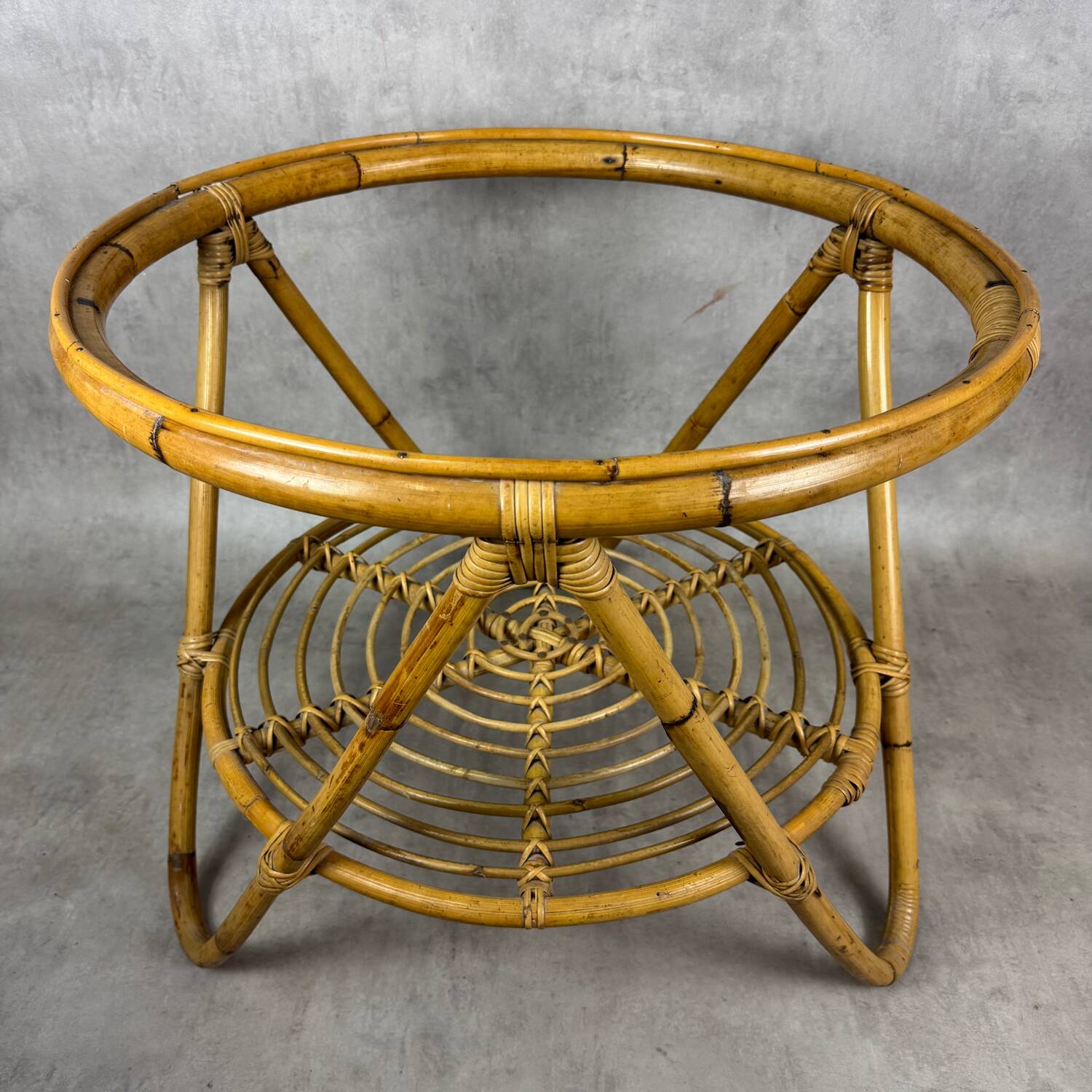 Rattan Coffee Table from the 60s