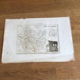 Map engraving Tarn and Garonne