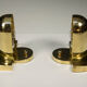 Set of Unique Cubistic Brass Wall Lamps, 1920s