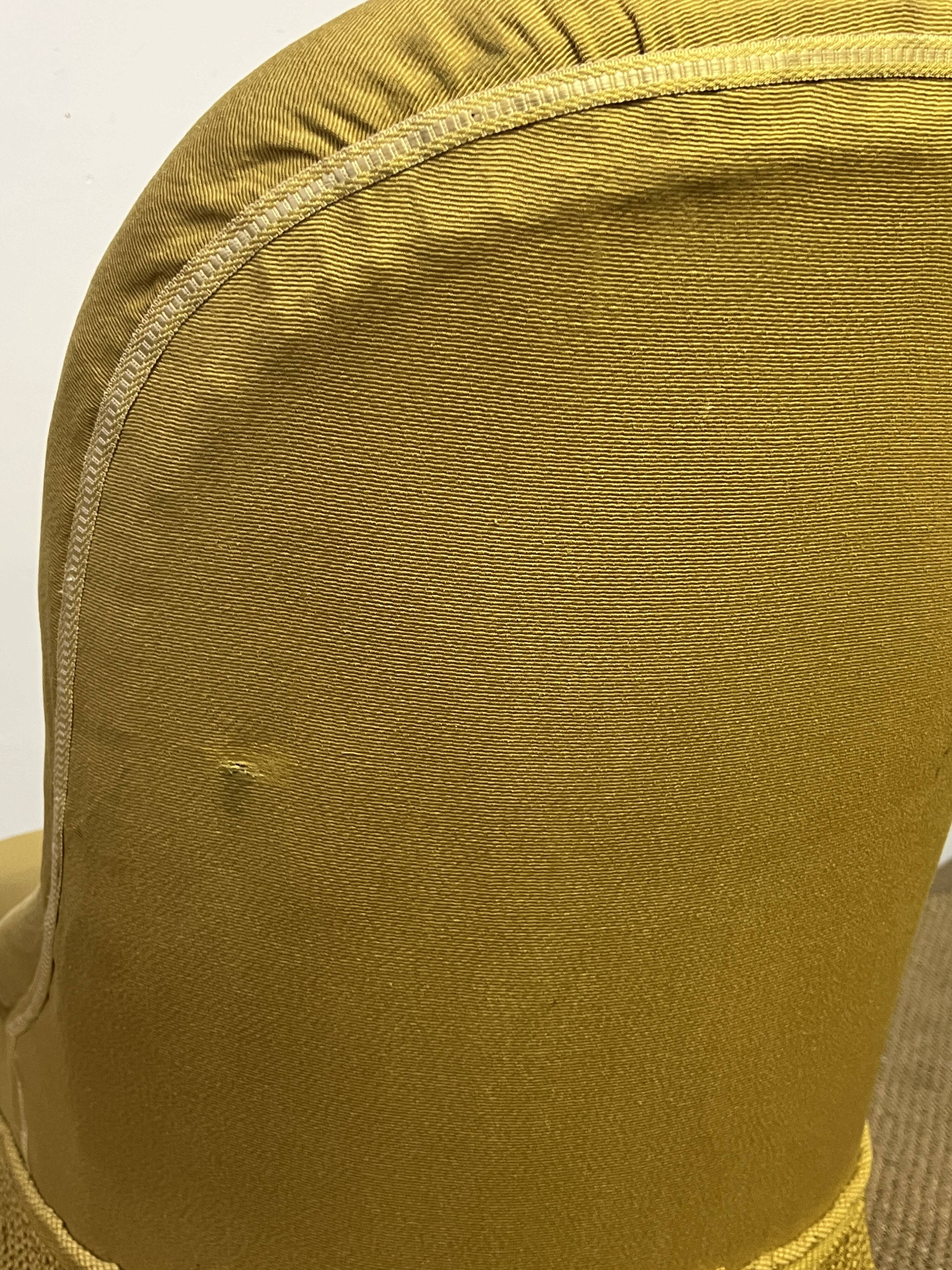 Mustard toad armchair