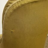 Fauteuil crapaud moutarde