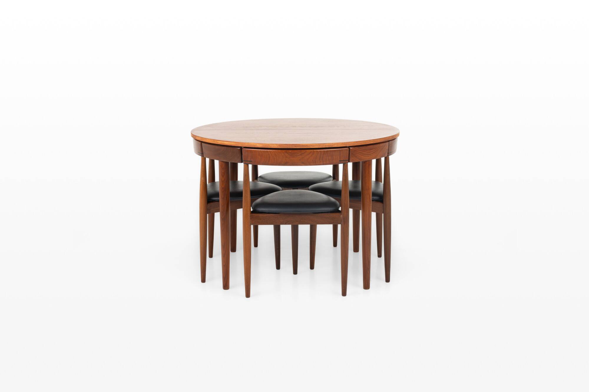 Roundette dining set by Hans Olsen for Frem Rojle, Denmark 1950s