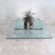 Marais international mtb110 - exceptional coffee table in altuglas & glass