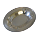 Silver metal silver metal silver bread basket bead.