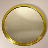 Round mirror with gold frame 31 cm