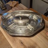 Silver metal aperitif server