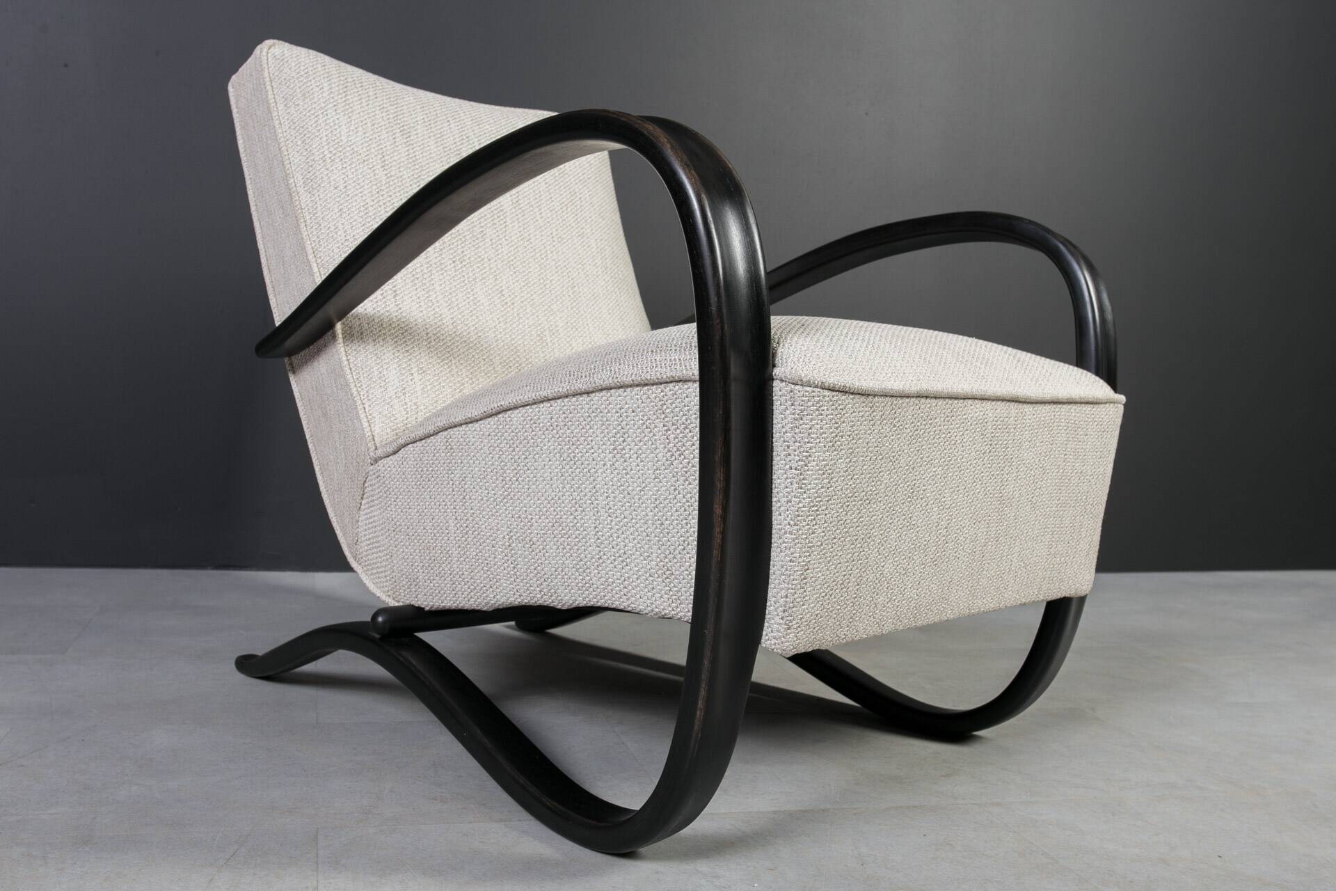 Set of two Art Deco Armchairs by J. Halabala, Model H269, 1930s
